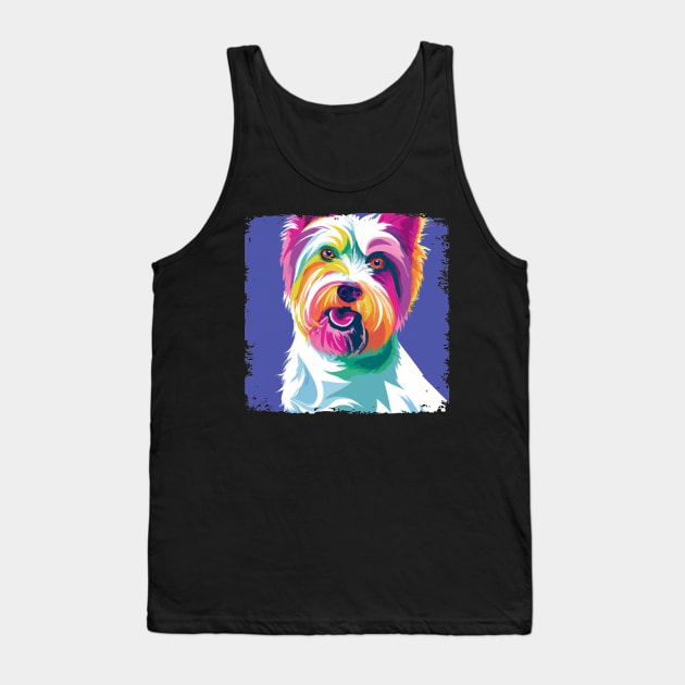 Biewer Terrier Pop Art - Dog Lover Gifts Tank Top by PawPopArt